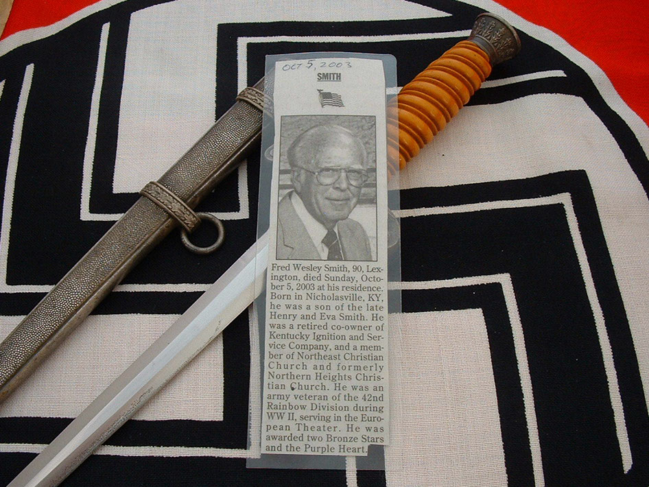 vet attributed army officer-s dagger by wkc - d643 - 3