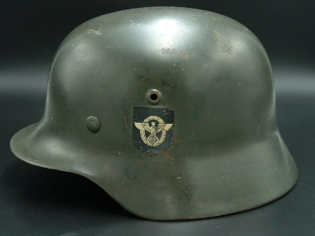 M35 Double Decal Police Helmet NS64 - H172 - 9