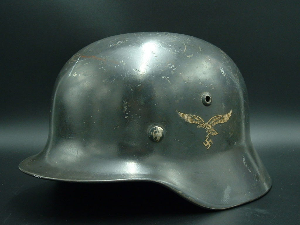 Named M35 Lufwaffe Helmet by Quist - H185 - 1