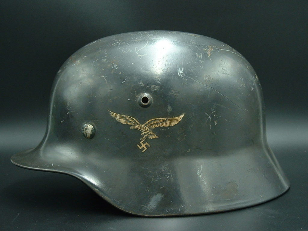 Named M35 Lufwaffe Helmet by Quist - H185 - 3
