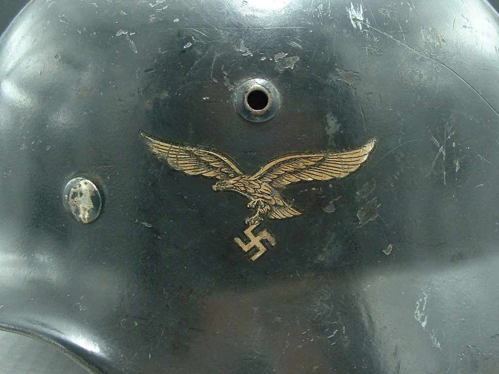 Named M35 Lufwaffe Helmet by Quist - H185 - 8