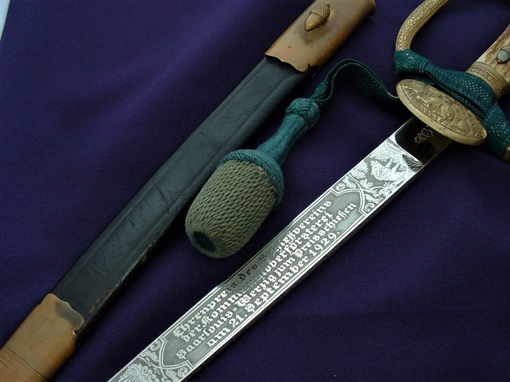 1929 Shooting Competition Hirschfanger by WKC - D837 - 4