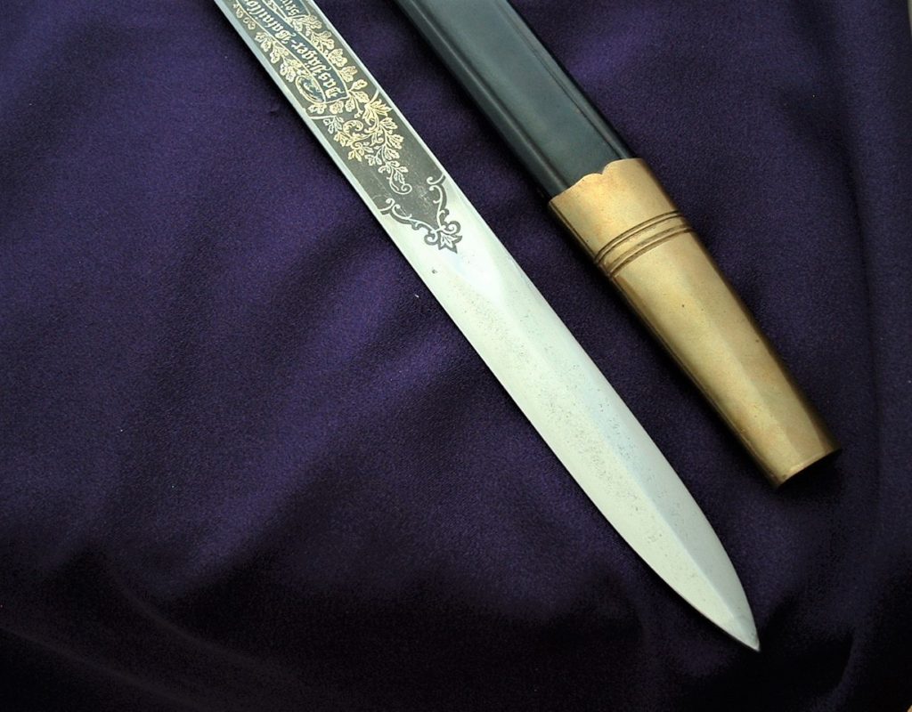 Imperial Blue and Gilt Hirschfanger - D838 - 6