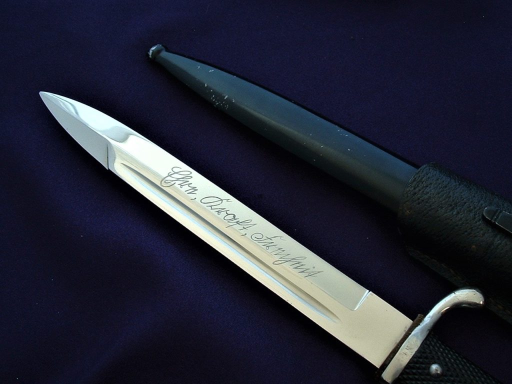 National Socialist Honor Bayonet by Eickhorn - D907 - 2