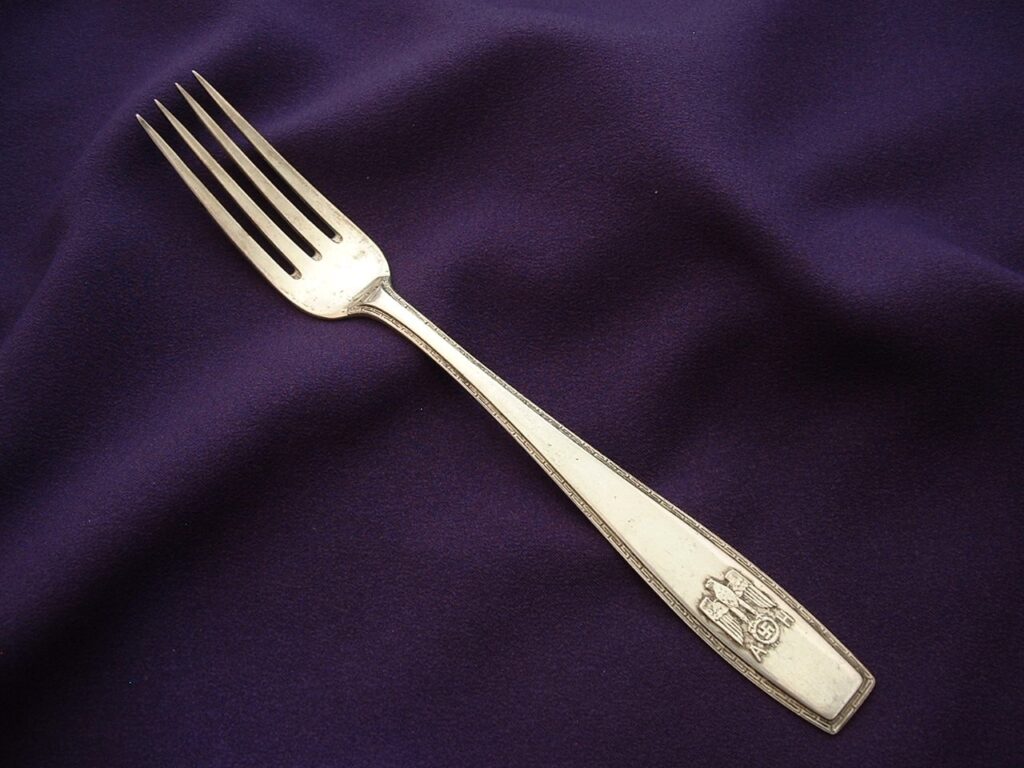 Hitler Formal Pattern Flatware Fork - G232 - 2