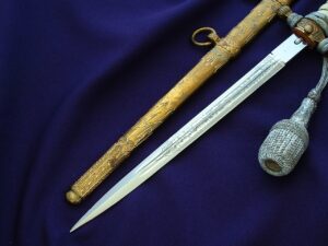 3rd Reich Navy Dagger by WKC - D988 - 6