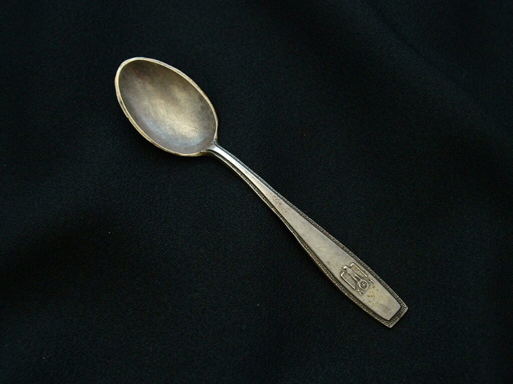 Adolf Hitler Formal Pattern Demitasse Spoon - G236 - 1