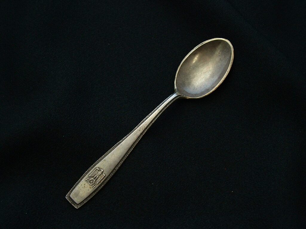 Adolf Hitler Formal Pattern Demitasse Spoon - G236 - 2