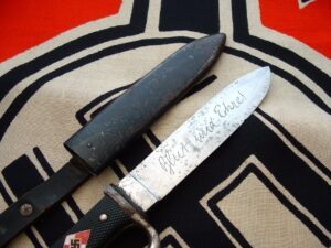Transitional HJ Knife with Motto by Hartfopf - D994- 7