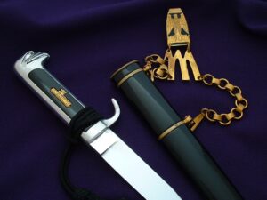Italian MVSN Officer's Chain Dagger 1936 - D1014 - 6