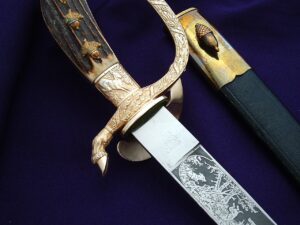 3rd Reich Forestry Hirschfanger by Eickhorn - D1034 - 8