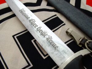 Ground Rohm Personalized SS Officer's Dagger by Herder - D091 - 12