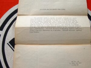 1st Model Luftwaffe Officer's Dagger & Veteran Service with Discharge Folder - D1100 - 15