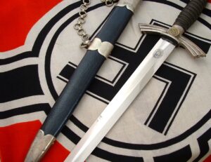 1st Model Luftwaffe Officer's Dagger & Veteran Service with Discharge Folder - D1100 - 4