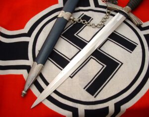 1st Model Luftwaffe Officer's Dagger & Veteran Service with Discharge Folder - D1100 - 5