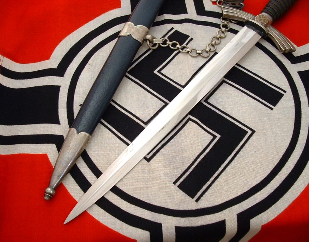 1st Model Luftwaffe Officer's Dagger & Veteran Service with Discharge Folder - D1100 - 5