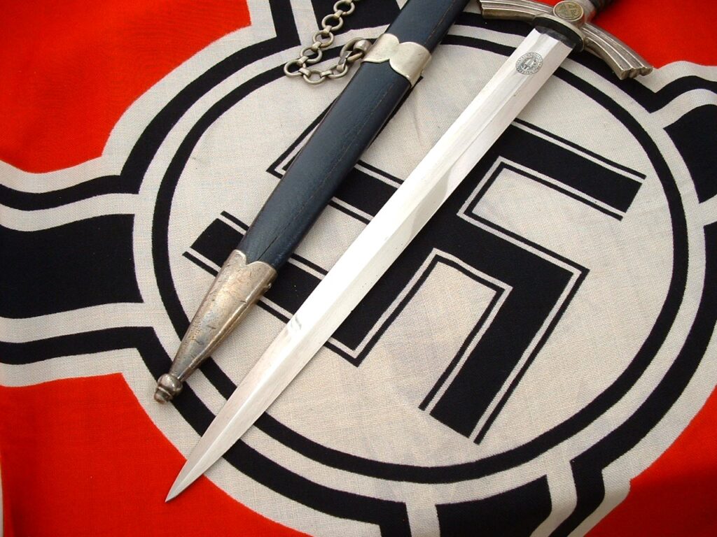 1st Model Luftwaffe Officer's Dagger & Veteran Service with Discharge Folder - D1100 - 6