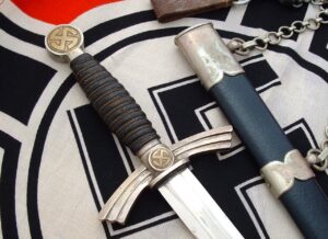 1st Model Luftwaffe Officer's Dagger & Veteran Service with Discharge Folder - D1100 - 7