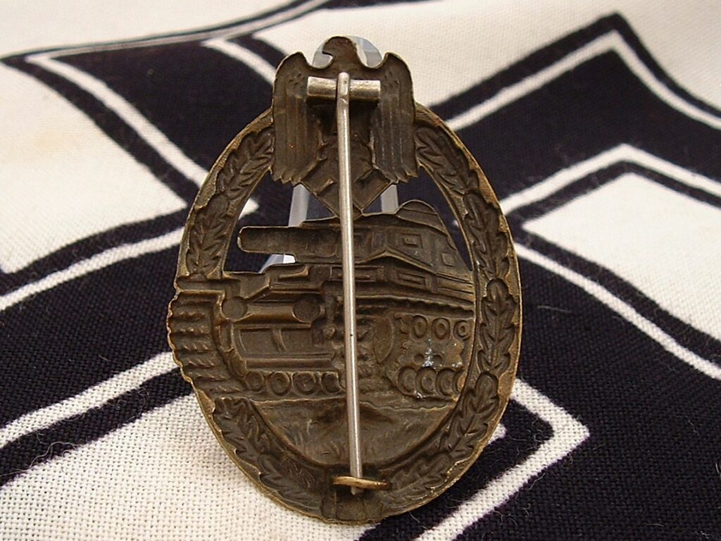 2 - Gorgeous Early Bronze Tank Badge by Wurster - A537