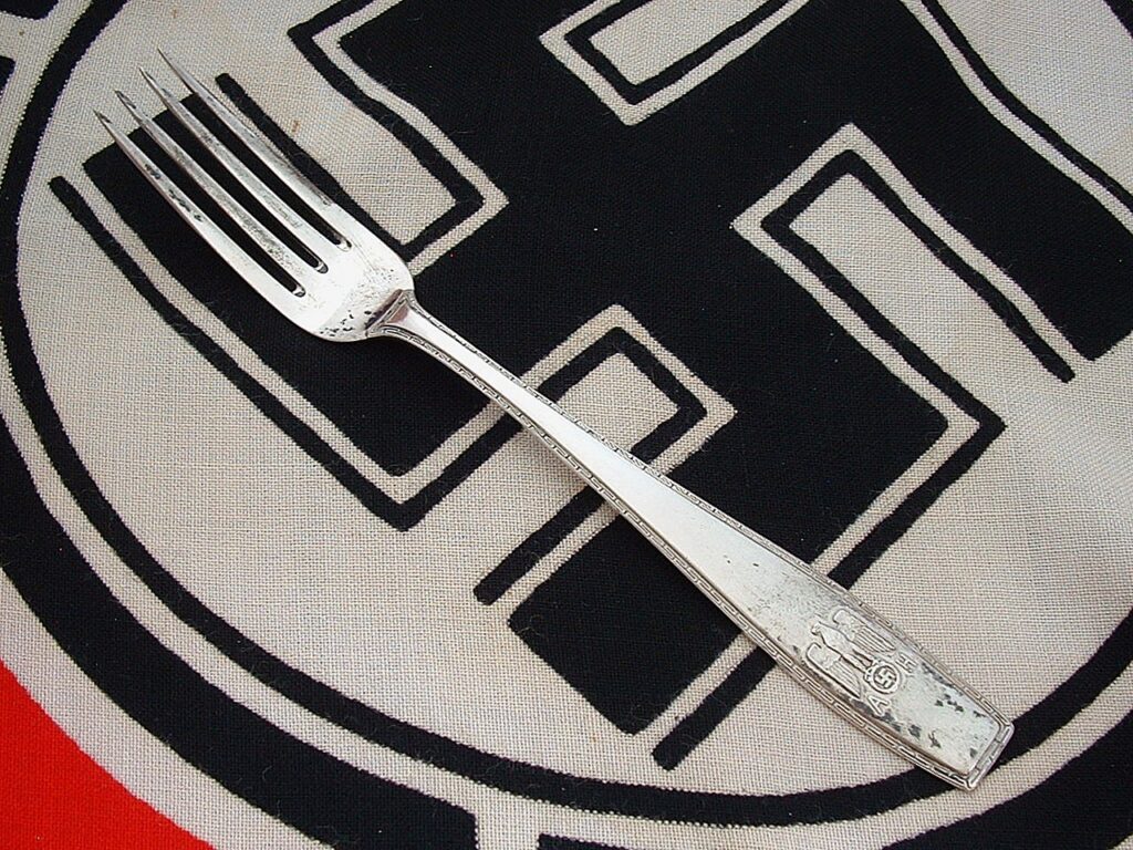 4 - Adolf Hitler Silverware Fork by Bruckmann - G274