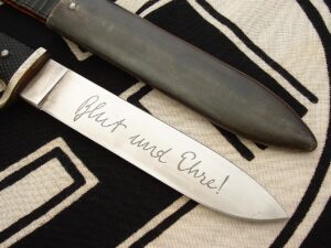 8 - Hitler Youth Knife w Motto by Grawisco - D1211