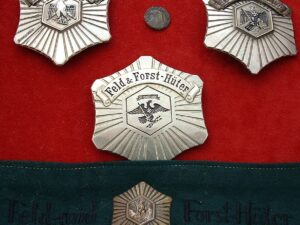 3 - Rare Set of Field & Forest Protection Badges & More - A564