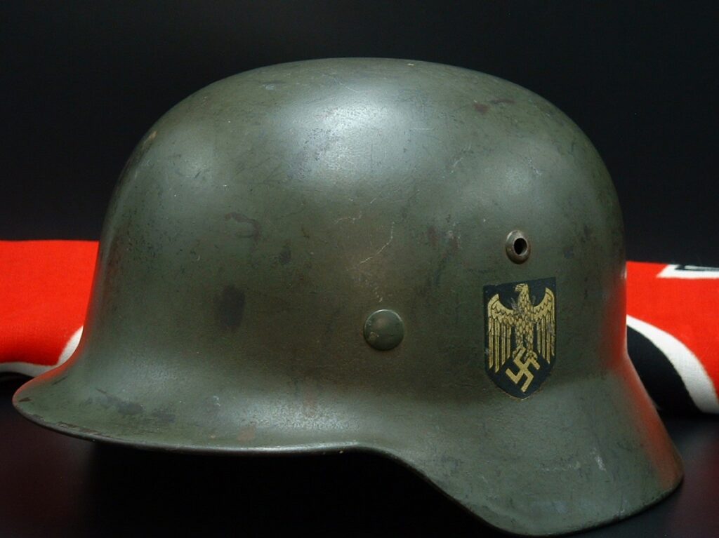 1 - Double Decal Army M35 Helmet by ET - H233