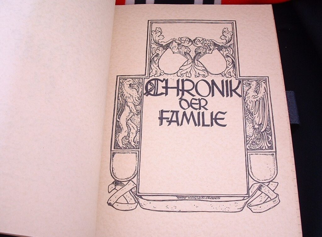 3 - Rare SS Family Chronicle Log Book - RC140