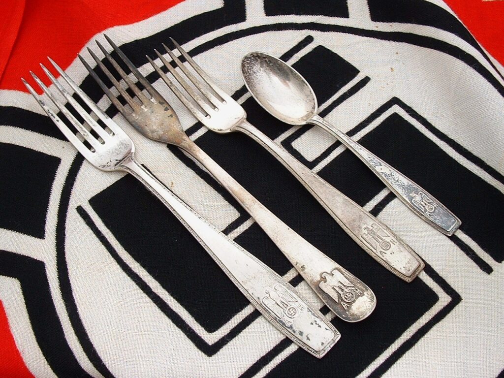 1 - Hitler Formal Pattern Silverware Fork by Bruckmann - G280