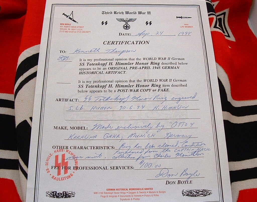 18 - Herder Full Rohm SS & Honor Ring to Same Recipient