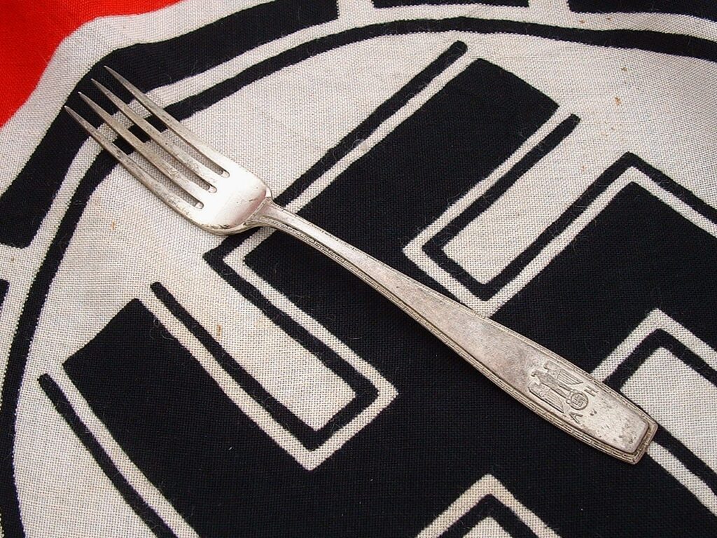 4 - Hitler Formal Pattern Silverware Fork by Bruckmann - G280