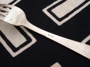 6 - Hitler Formal Pattern Silverware Fork by Bruckmann - G280