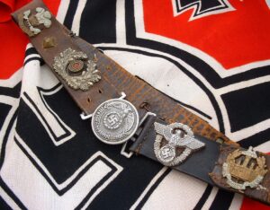 1 - Neat Veteran's Hate Belt with SS Buckle - B225