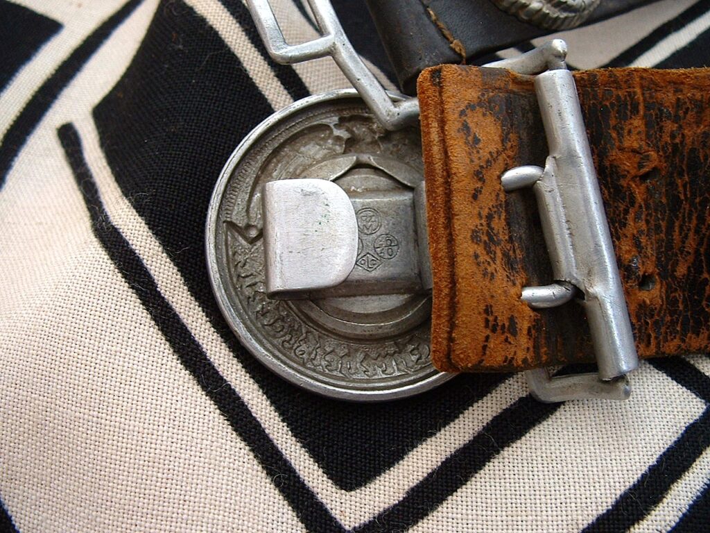 13 - Neat Veteran's Hate Belt with SS Buckle - B225