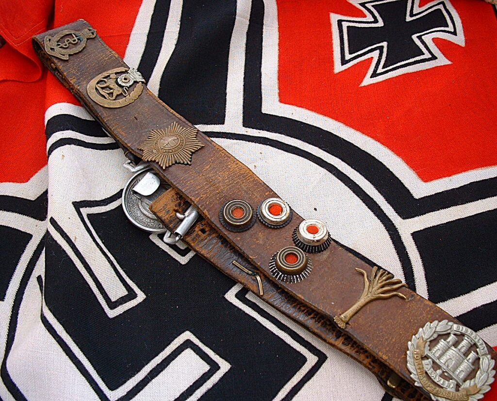 2 - Neat Veteran's Hate Belt with SS Buckle - B225