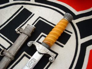 3 - Glass Grip Army Officer's Dagger by E. Pack - D1243