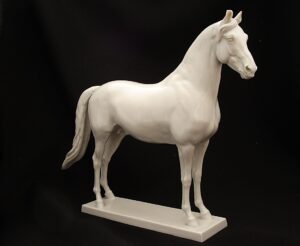 3 - Allach White Glazed Porcelain Horse - RC155