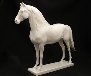 4 - Allach White Glazed Porcelain Horse - RC155