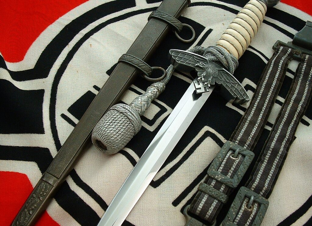 3 - Ivory 2nd Model Luftwaffe Officers Dagger by Eickhorn - D1272