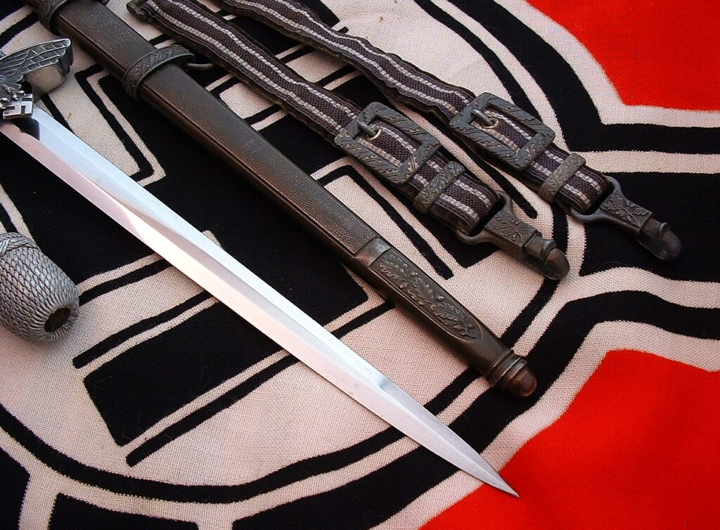 9 - Ivory 2nd Model Luftwaffe Officers Dagger by Eickhorn - D1272